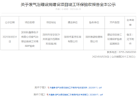 關(guān)于廢氣治理設(shè)施建設(shè)項目竣工環(huán)保驗收報告全本公示